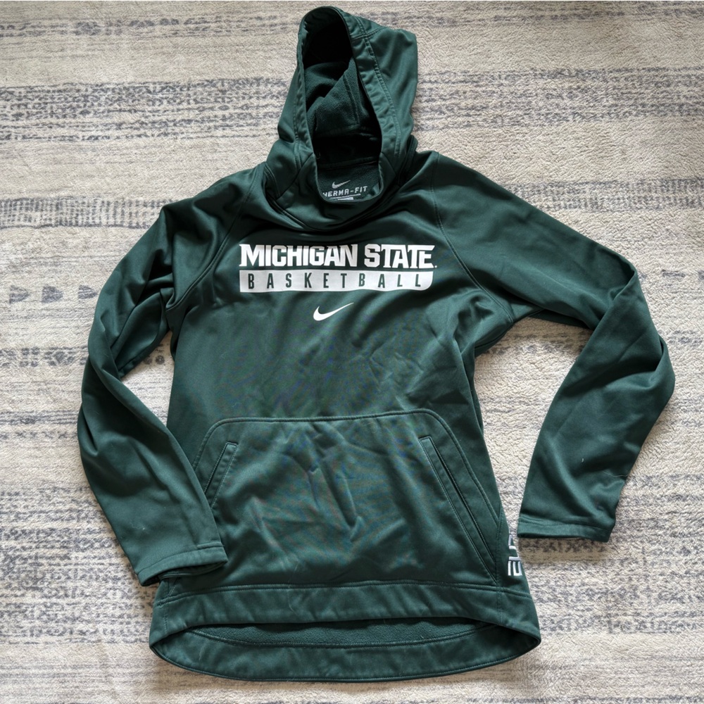 Nike Michigan State Basketball Green Hoodie